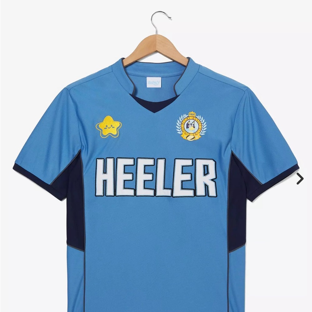 NEW Bluey Heeler Rugby Jersey 18 BoxLunch Exclusive -Sz Med